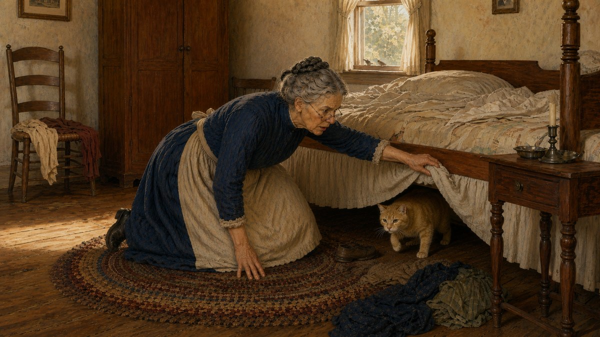 Book One: the sleepy yellow cat under the bed